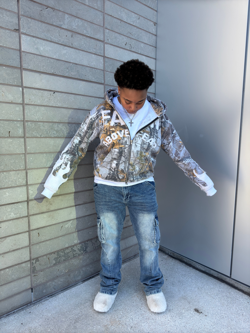 Camo FAF Zip up -  Faith Above Fear