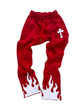 Red FAF sweatpants